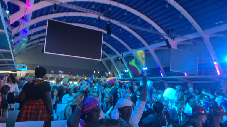 Thousands of midwives watched the energetic opening ceremonies
